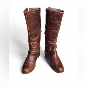 UGG Womens Riding Boots Sz 10 Brown Leather